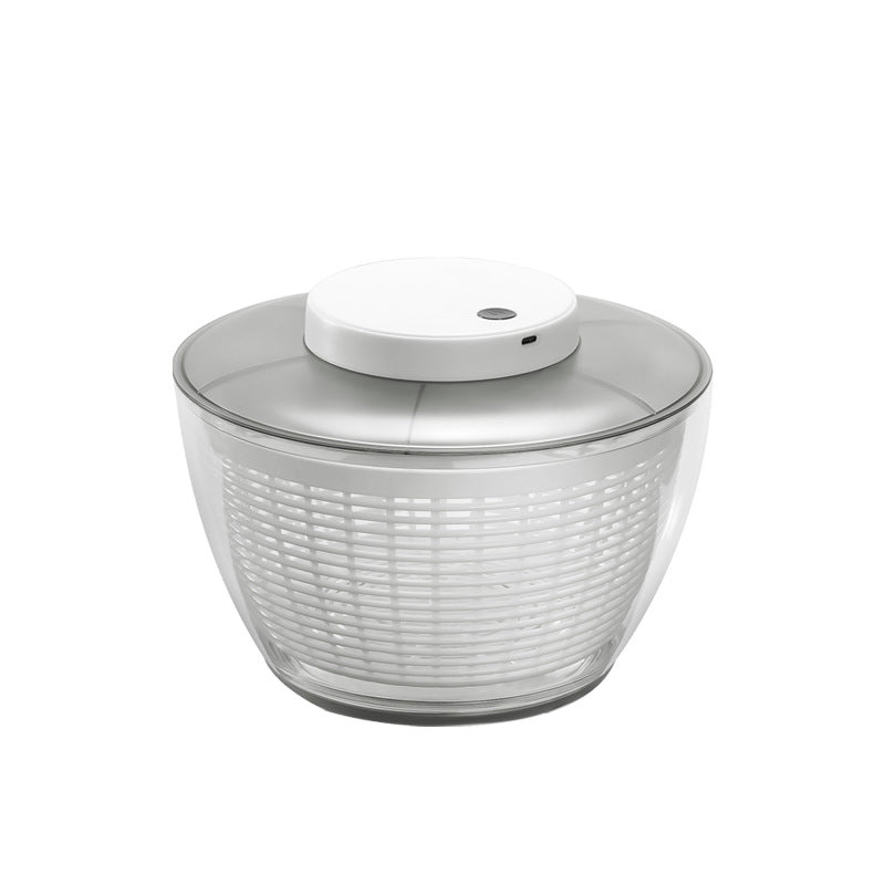 Electric Fruit and Vegetable Dehydrator - 10-Second Quick Dry Salad Spinner & Washer with Automatic Drain Basket