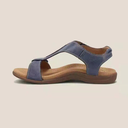Women's Velcro Strap Wide-Size Sandals - Casual Thick-Soled Walking Footwear