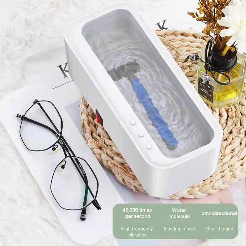 Portable Ultrasonic Jewelry & Eyeglass Cleaner – 45000Hz High-Frequency Sonic Cleaning Machine
