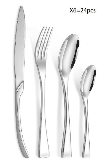 Premium Silverware Flatware Set with Steak Knife, Fork, and Spoon
