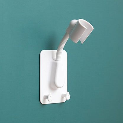 360° Adjustable Universal Shower Head Holder – Punch-Free Adhesive Wall Mount Bracket for Bathroom