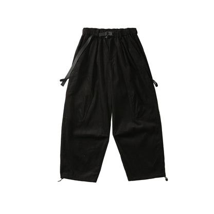 Men's Corduroy Multi-Pocket Loose Straight Casual Work Pants