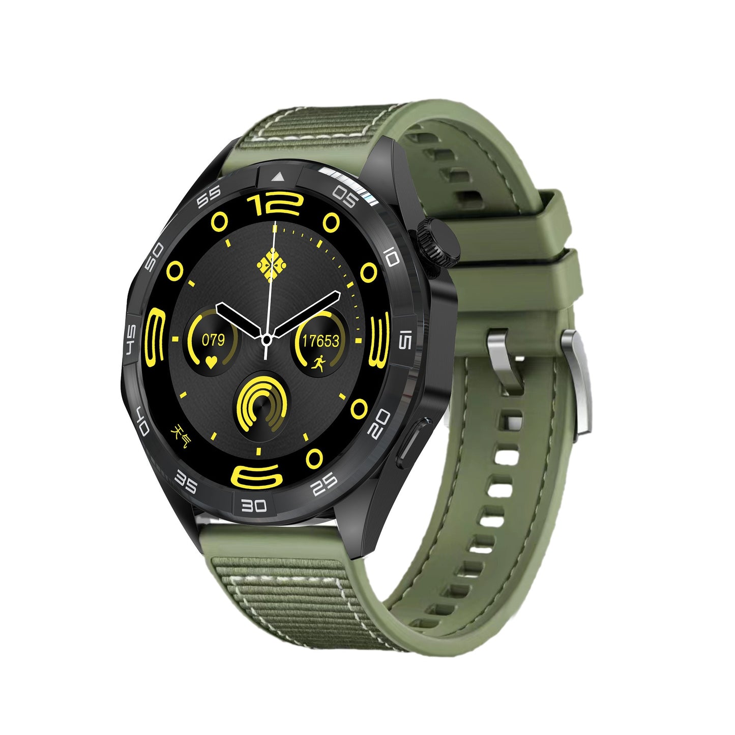 Luxury Business Smart Watch with Bluetooth Calling - Round Screen Health Monitoring Watch