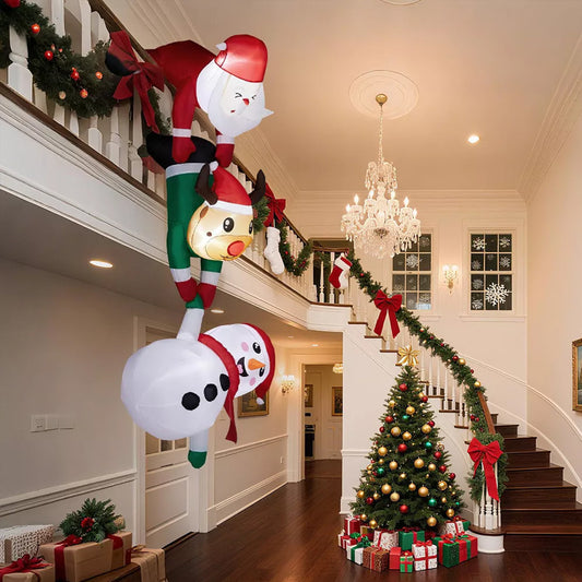 Giant 8ft Christmas Inflatable for Roof & Outdoor Holiday Display