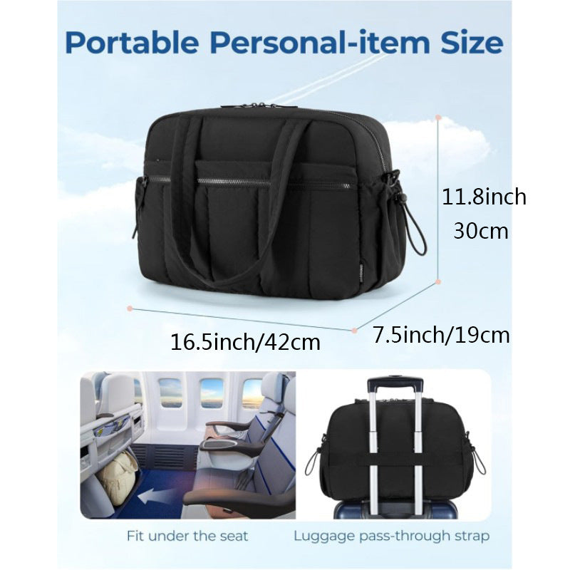 Large Capacity Travel & Sports Shoulder Bag with Toiletries Compartment