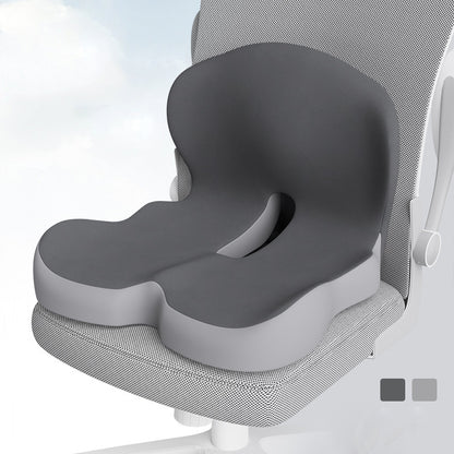 Memory Foam Integrated Seat Cushion - Ergonomic Chair Backrest & Lumbar Support Pad