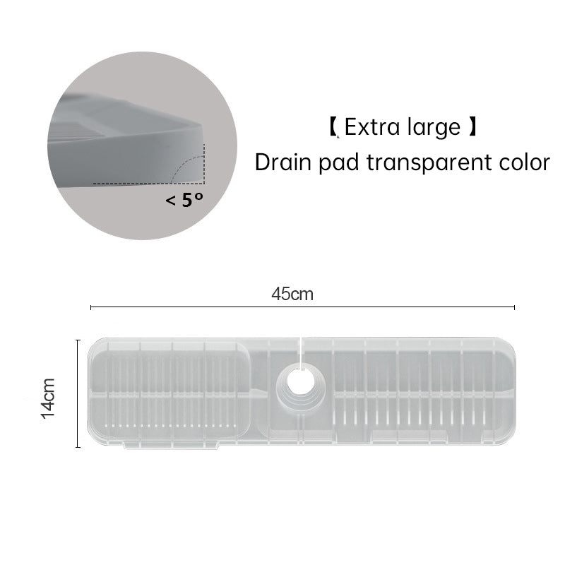 Silicone Faucet Drain Pad - Anti-Splash Kitchen Countertop Sink Mat