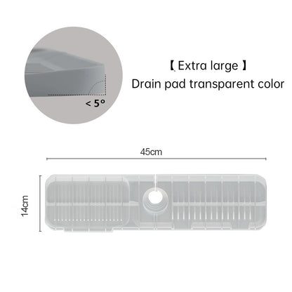 Silicone Faucet Drain Pad - Anti-Splash Kitchen Countertop Sink Mat