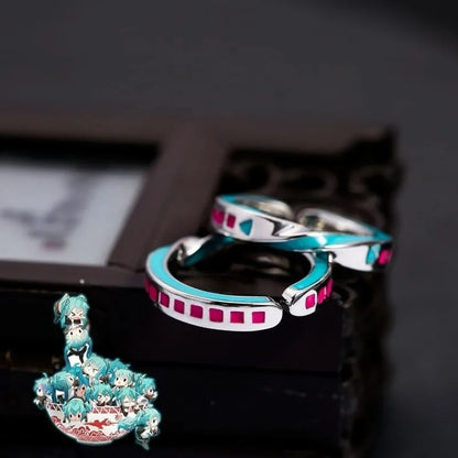 Hatsune Miku Mobius Loop Anime Ring 925 Silver