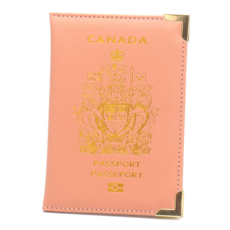 Durable Canadian Passport Clip with Copper Accents