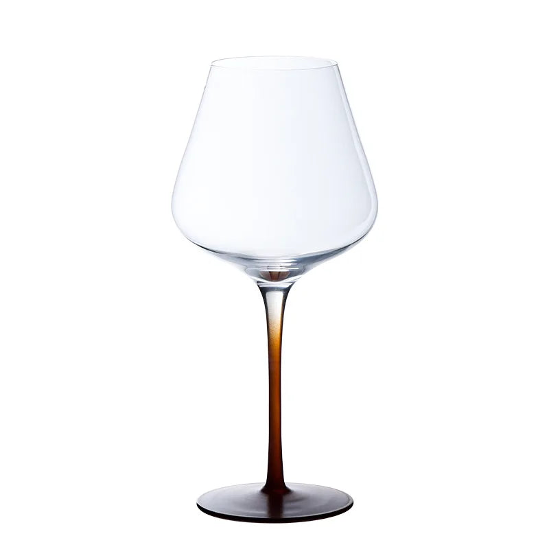 Luxury Lead-Free Crystal Wine Glass - Creative Colorful Stem Goblet Set