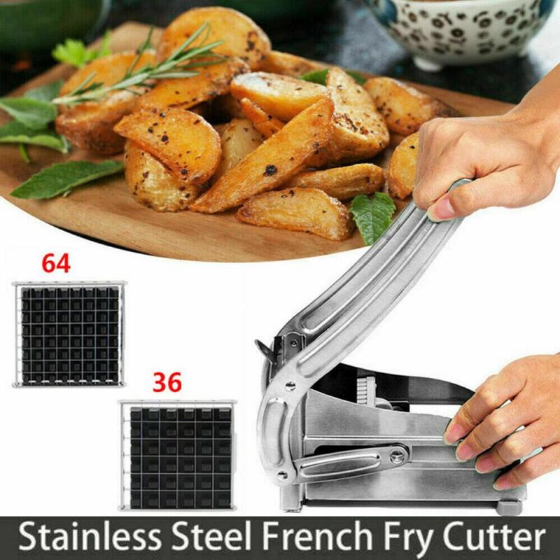 Stainless Steel Manual French Fry Cutter and Potato Slicer