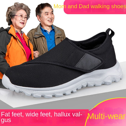 Non-Slip Senior Walking Shoes – Comfortable Wide-Fit Orthopedic Sneakers for Swollen Feet & Hallux Valgus Relief