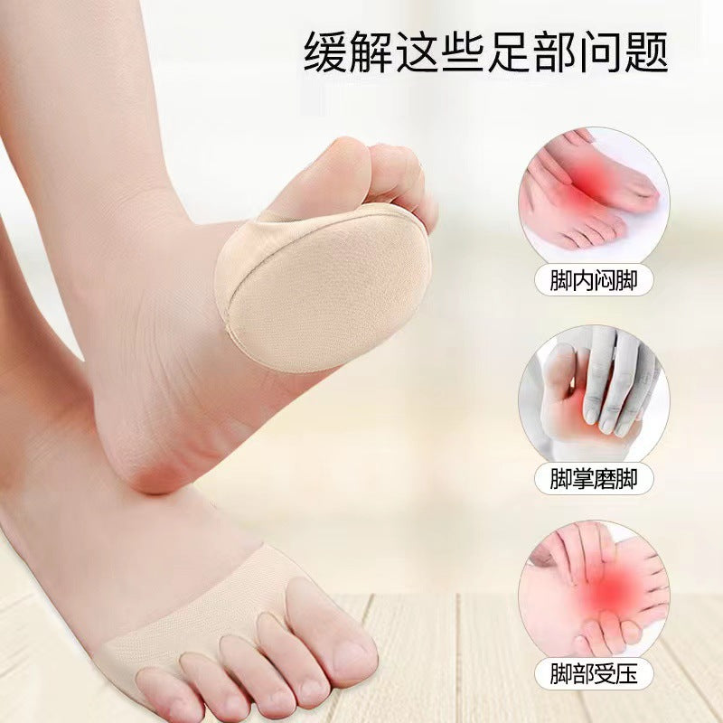 Silicone High Heel Half Sole Socks - Invisible Forefoot Cushions for Women