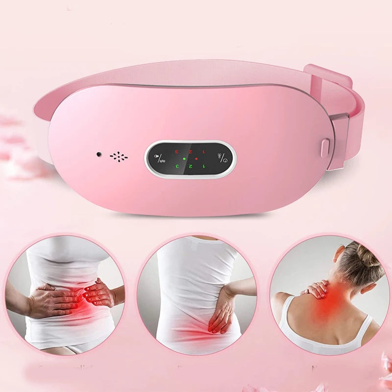 Wireless Menstrual Heating Pad & Massage Belt | Electric Abdominal Warmer for Period Pain Relief