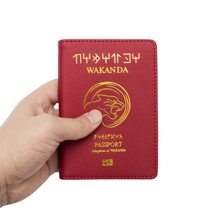 Marvel/DC Hero Inspired Passport Holder & Ticket Wallet (Red) - Travel Document Organizer