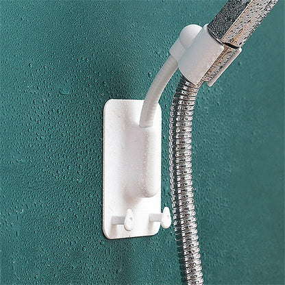 360° Adjustable Universal Shower Head Holder – Punch-Free Adhesive Wall Mount Bracket for Bathroom