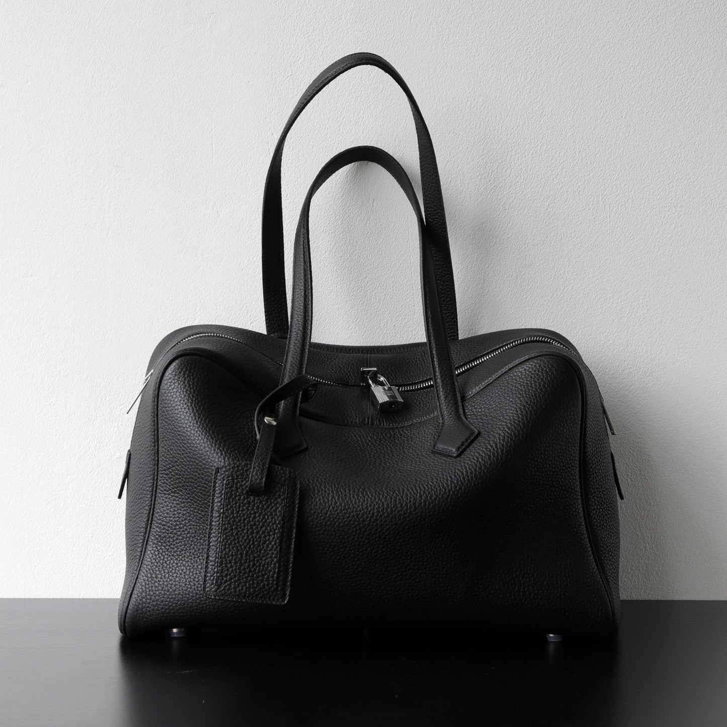 Elegant Textured Leather Handbag and Crossbody Bag