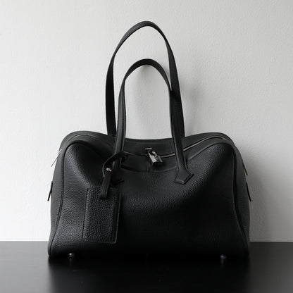 Elegant Textured Leather Handbag and Crossbody Bag