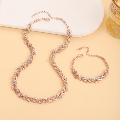 Elegant Sparkling Full Rhinestone Mermaid Jewelry Set for Women