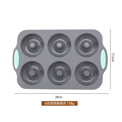 Non-Stick Silicone Chiffon Cake and Donut Mold Set - High Temperature Resistant