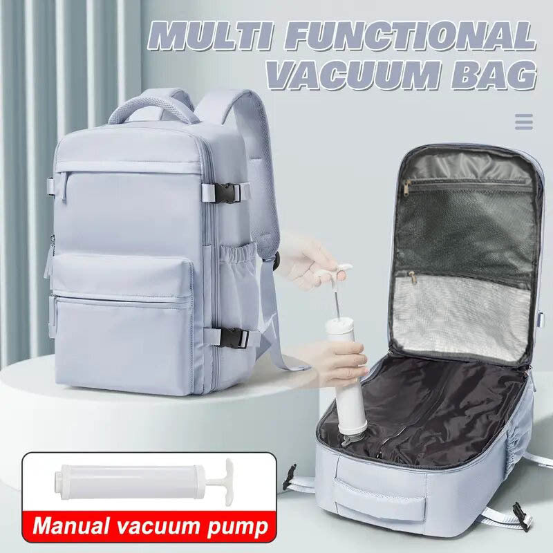 Expandable Vacuum Compression Travel Backpack - Ryanair Approved Cabin Bag