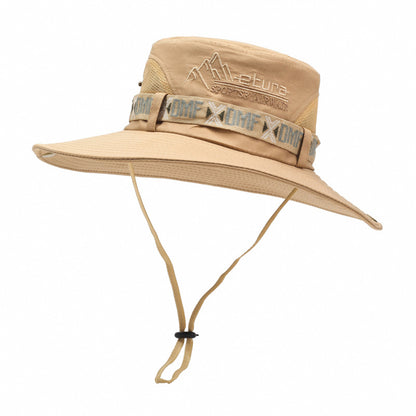 Men's Wide Brim Outdoor Bucket Hat - UV Sun Protection Fishing Cap