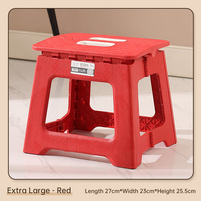 Extra Large Folding Step Stool | Portable Heavy-Duty Plastic Stool for Home, Kitchen & Outdoor Use