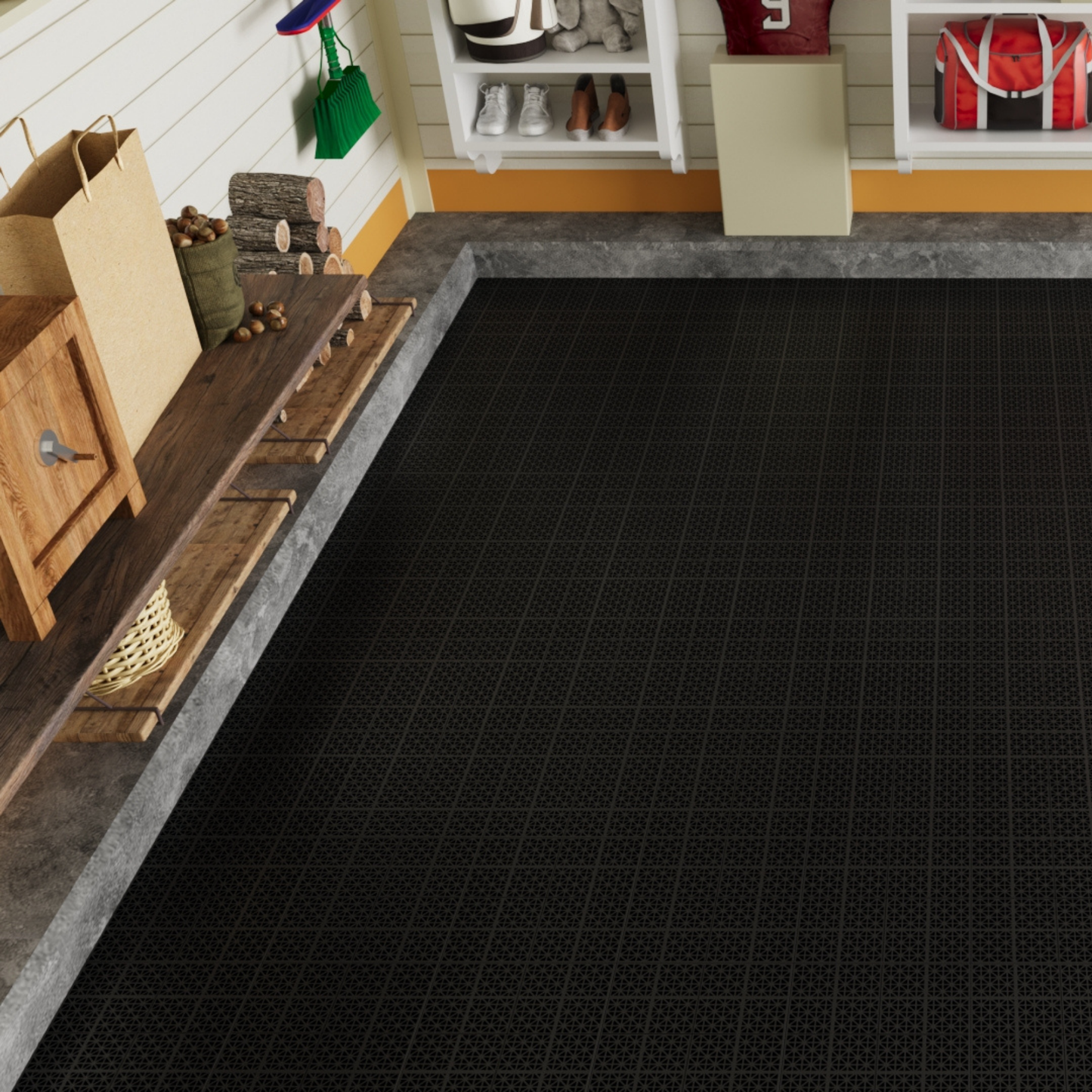 Non-Slip Drainage Floor Tiles for Showers, Patios, and Balconies