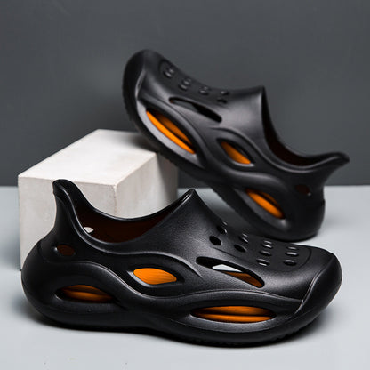 Men's Ultra-Comfortable Cave Shoes – Thick Soled Dual-Use Sandals & Wear-Resistant Beach Slippers