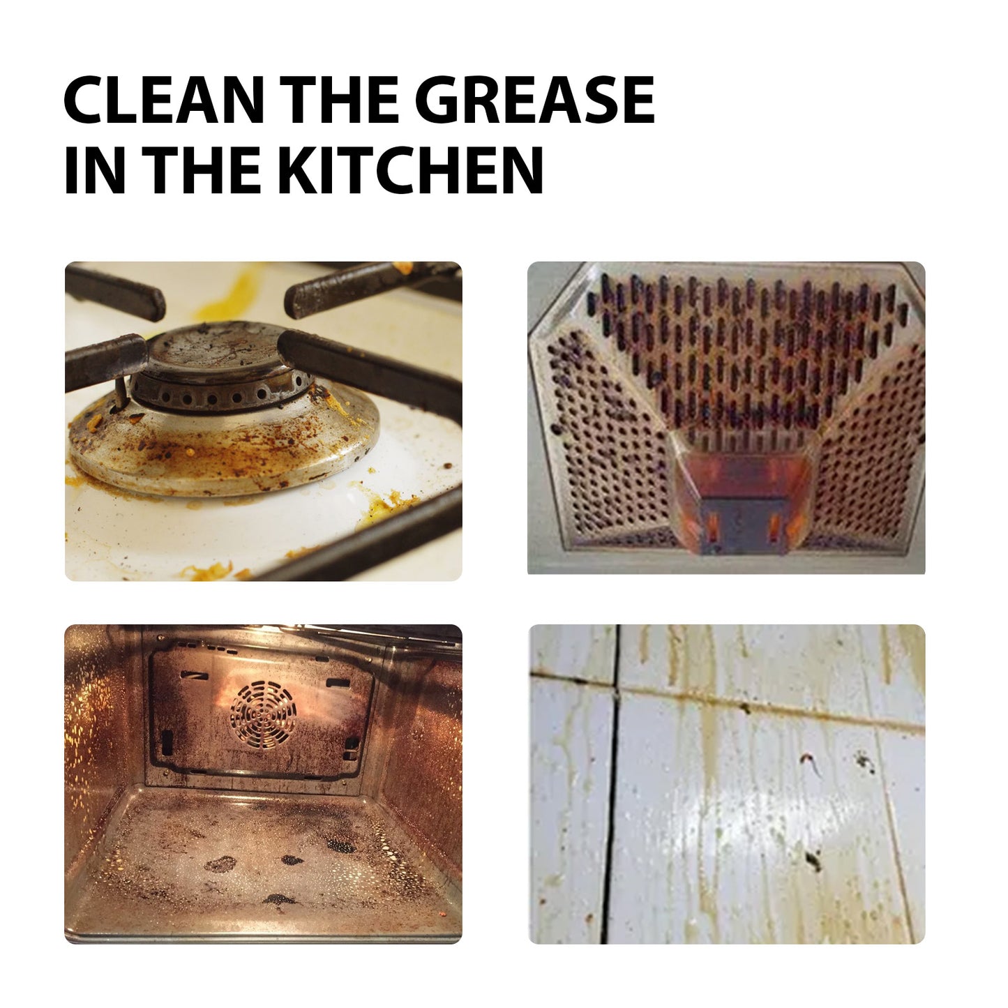 Powerful Multi-Purpose Stain & Rust Cleaner Spray – Ultimate Kitchen Degreaser & Metal Polishing Solution