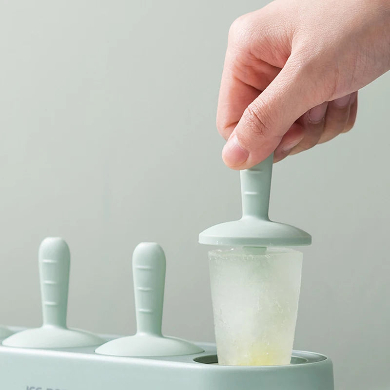 Durable DIY Ice Cream Mold with Stick Holders - Dishwasher Safe