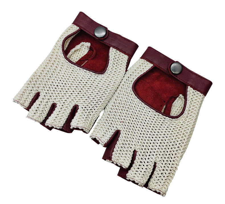 Unisex Half Finger Fitness Gloves | Breathable Anti-Slip Thin Cycling & Outdoor Training Gloves