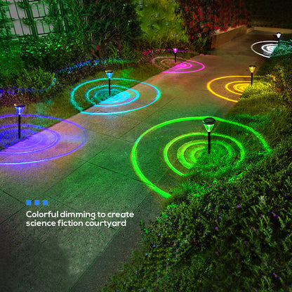 Outdoor Solar Garden LED Lights - Waterproof Landscape Lawn Path Decor with Auto-Induction
