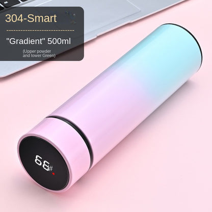 Smart LED Temperature Display Thermos - 500ml Insulated Stainless Steel Water Bottle