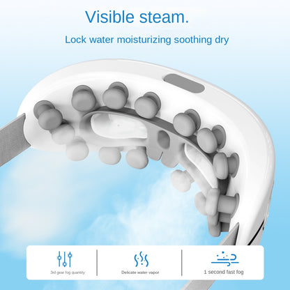 Humidifying Steam Moisturizing Eye Massager with Heat and Vibration
