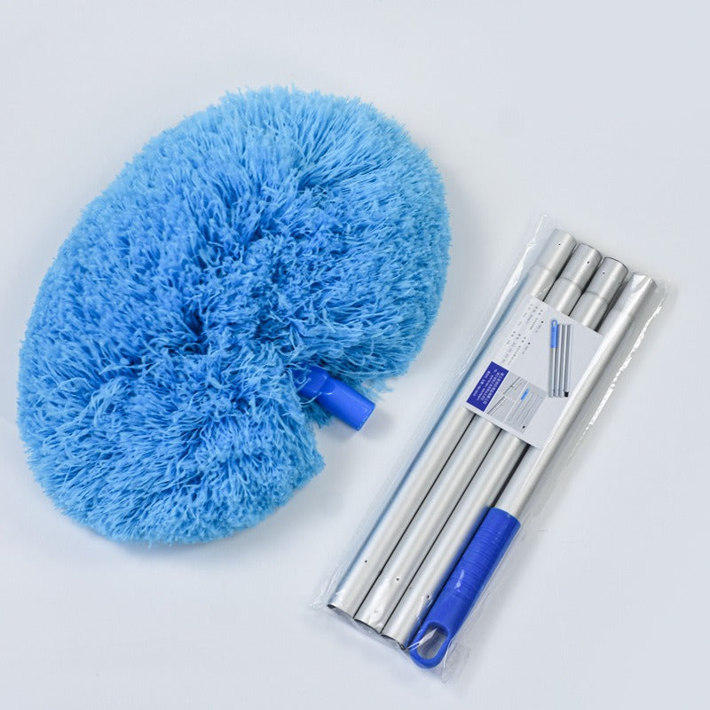 Long-Reach Circular Ceiling Fan Duster – Extendable Aluminum Pole for Easy High-Access Cleaning