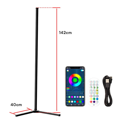 Modern Minimalist RGB Floor Lamp | Music Sync & Voice Control Mood Light