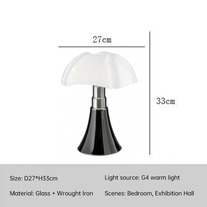 Nordic Floral Nightstand Lamp for Living Room - Bauhaus Bat Lamp Style