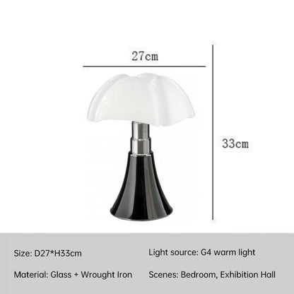 Nordic Floral Nightstand Lamp for Living Room - Bauhaus Bat Lamp Style