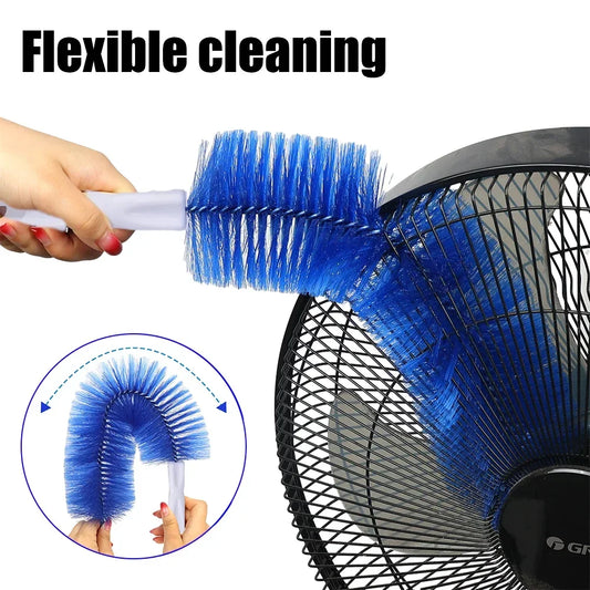 Flexible Fan & Gap Cleaning Brush – Multi-Purpose Bendable Duster for Home & Office