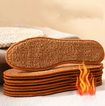 Unisex Winter Warm Velvet Thick Alpaca Insole for Snow Boots & Sports Shoes