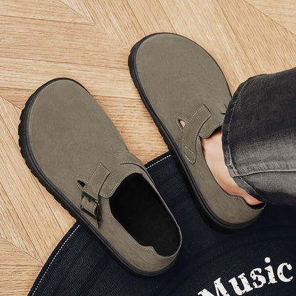 Men's Thick Soled Height Increasing Board/Casual Shoes (Buckle Accent)