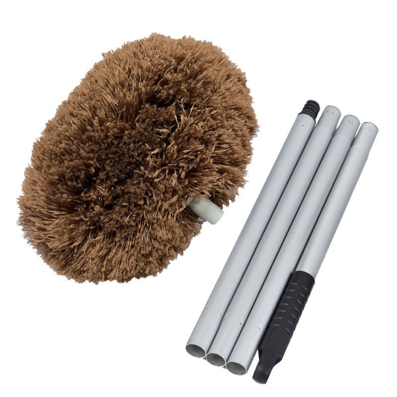 Long-Reach Circular Ceiling Fan Duster – Extendable Aluminum Pole for Easy High-Access Cleaning