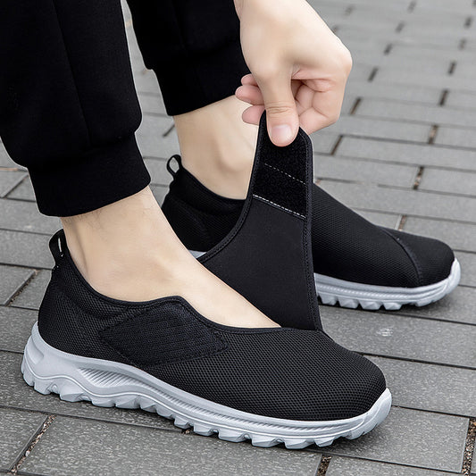 Non-Slip Senior Walking Shoes – Comfortable Wide-Fit Orthopedic Sneakers for Swollen Feet & Hallux Valgus Relief