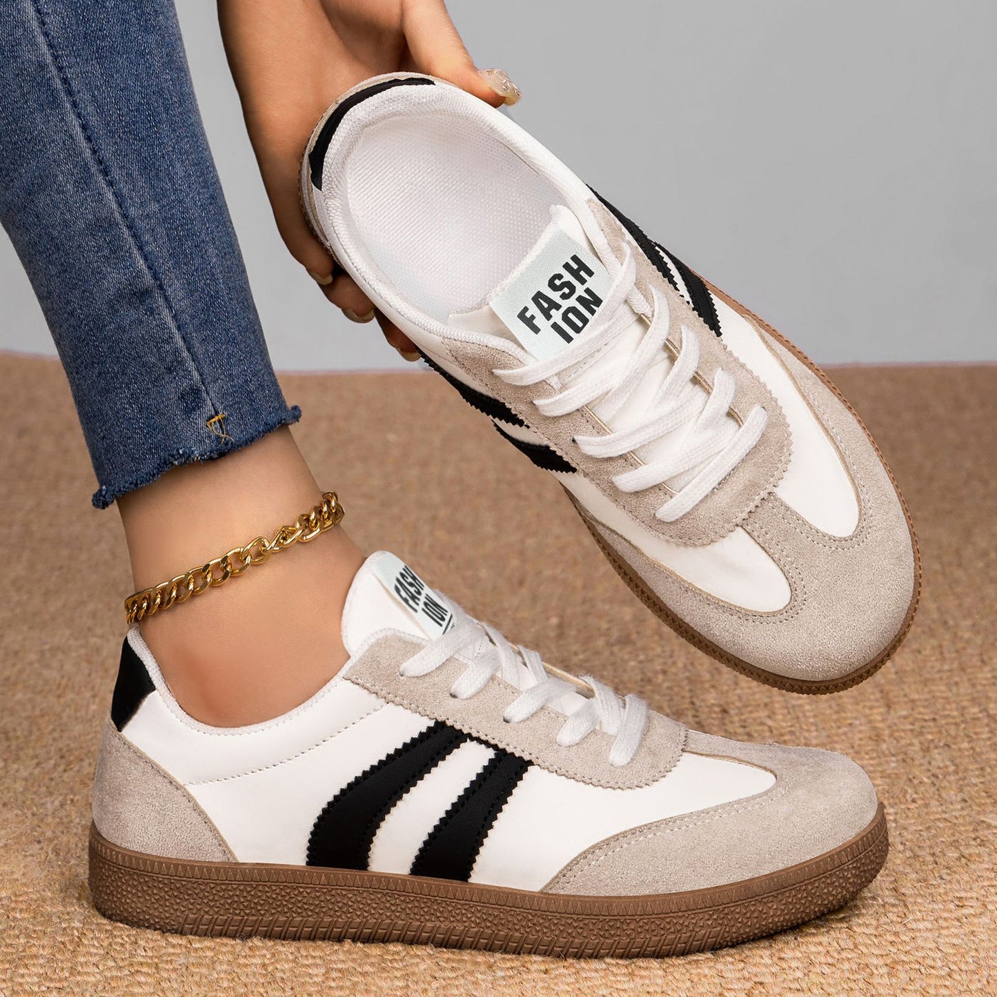 Women's German Training Casual Sneakers - Lightweight Soft Sole Shoes
