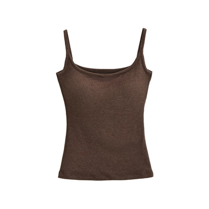 Women's Basic Cotton Blend Tank Top Camisole Sling Vest
