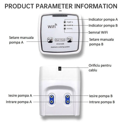 Automatic WiFi Smart Irrigation System with Dual Pump & App Control