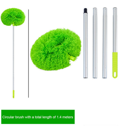 Long-Reach Circular Ceiling Fan Duster – Extendable Aluminum Pole for Easy High-Access Cleaning