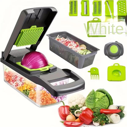 Professional Onion Chopper & Vegetable Cutter - Heavy Duty Kitchen Dicer for Salad & Meal Prep